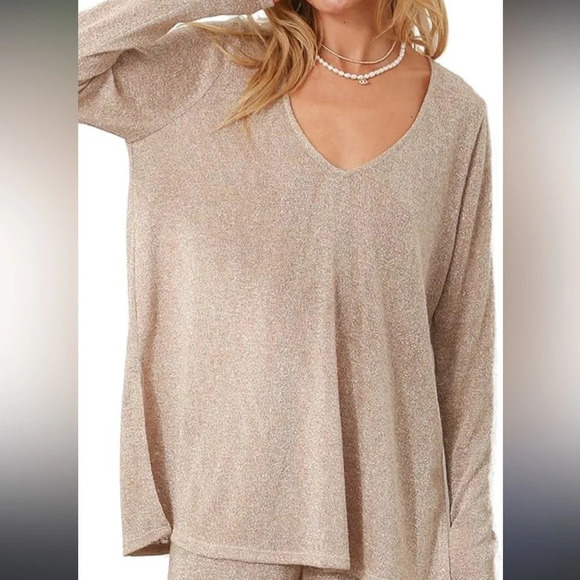 Show Me Your Mumu sparkly gold Clark tunic top size XXL - Picture 2 of 8